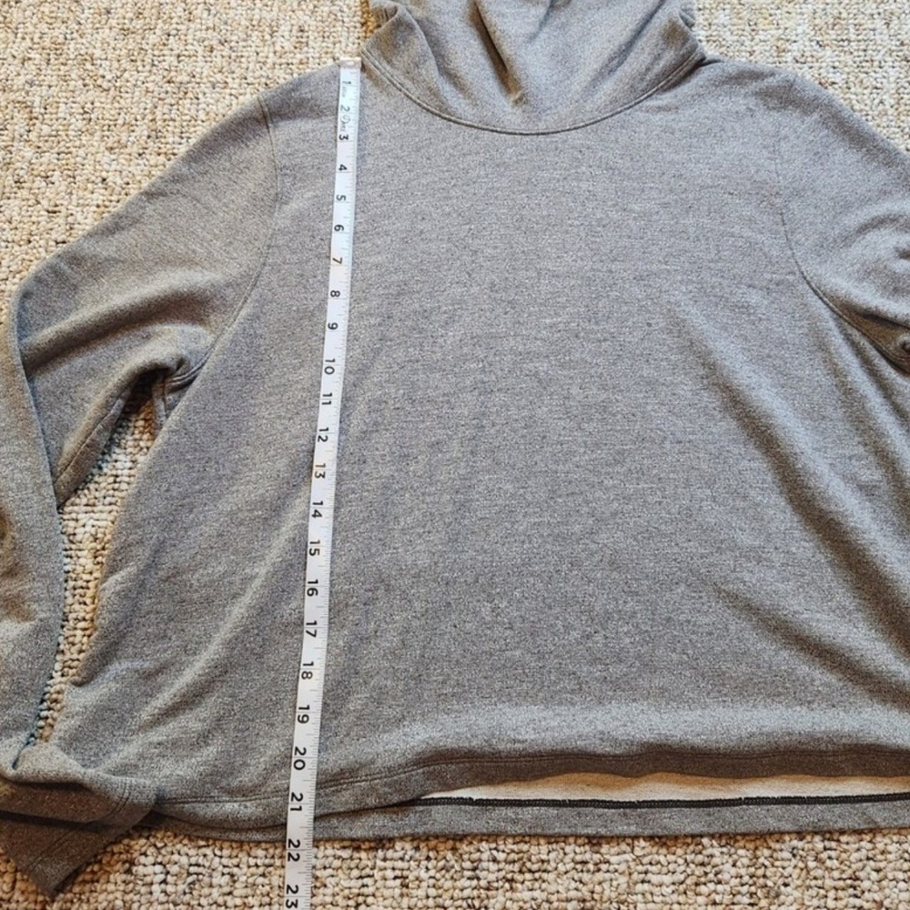 Under Armour Funnel Neck Cowl Sweatshirt Lightweight Hoodie Gray Athletics XL - Picture 4 of 7